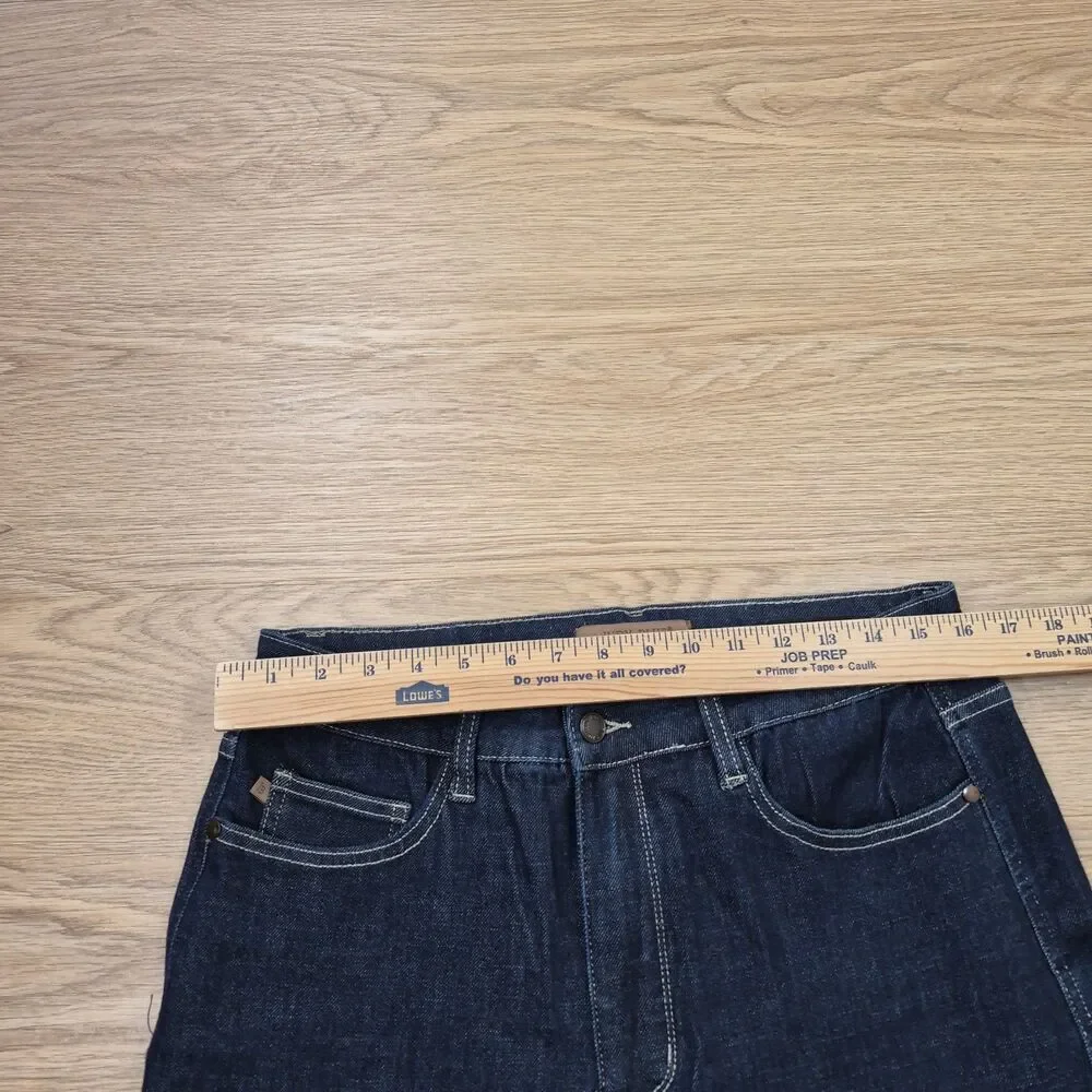Judy Blue Retro Wide Leg Jeans Womens 14W Flared Hippie Stretch Denim 32x33